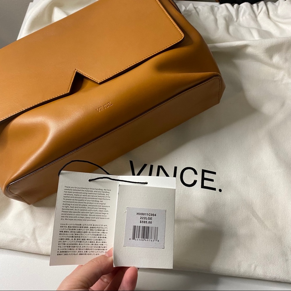 VINCE BROWN CROSSBODY BAG